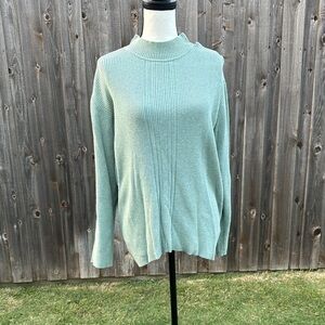 Liz Claiborne Vintage Mint Green Turtleneck Sweater